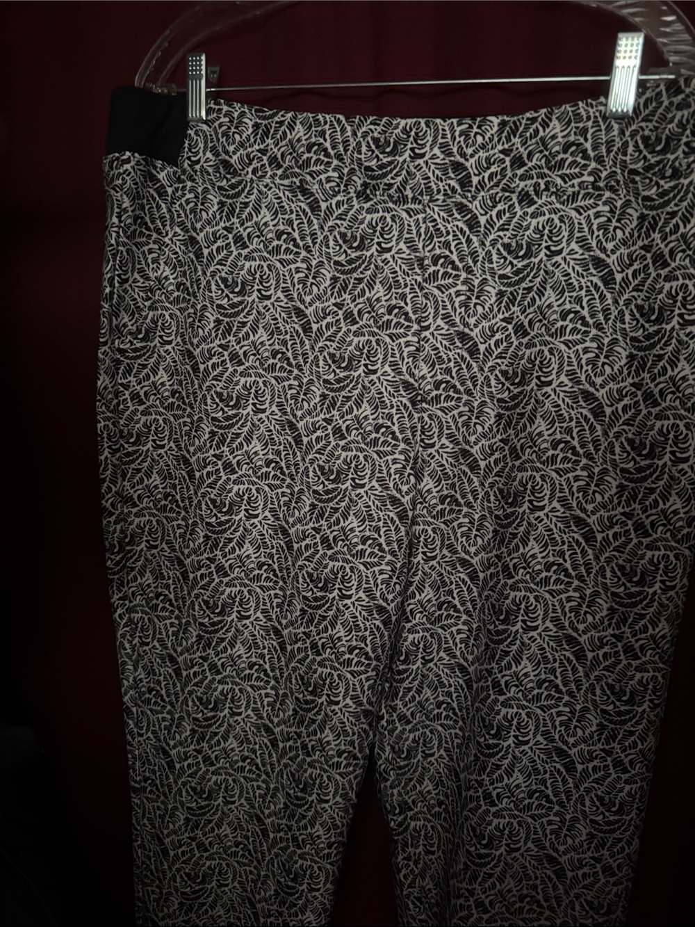 New Tommy Bahama Black and White Printed Pants, Size XL